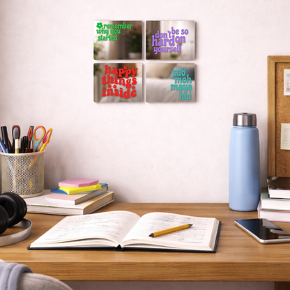 One Day at a Time Affirmation Mirror Set (4pcs)