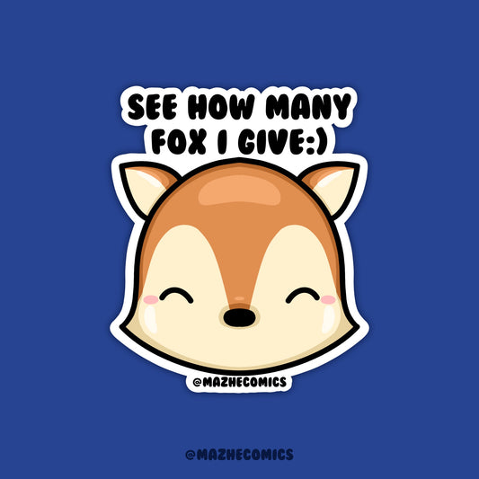 See How Many Fox I Give (1pcs)