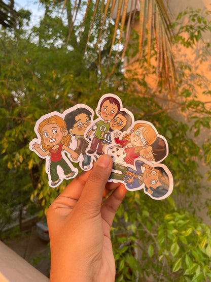 The Big Bang Theory Character Stickers