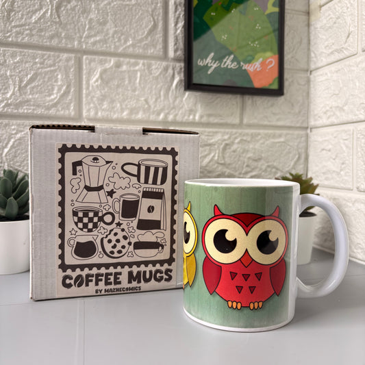 Wide-Eyed Owl Mug