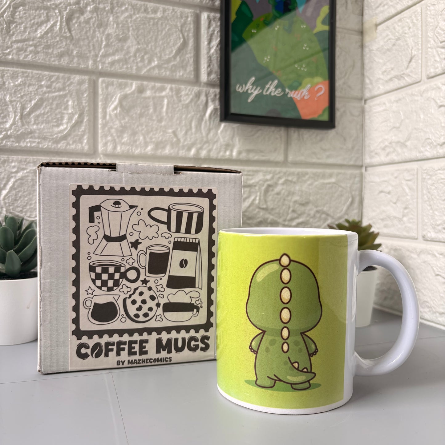 Green Dino Mug