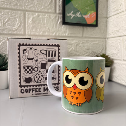 Wide-Eyed Owl Mug