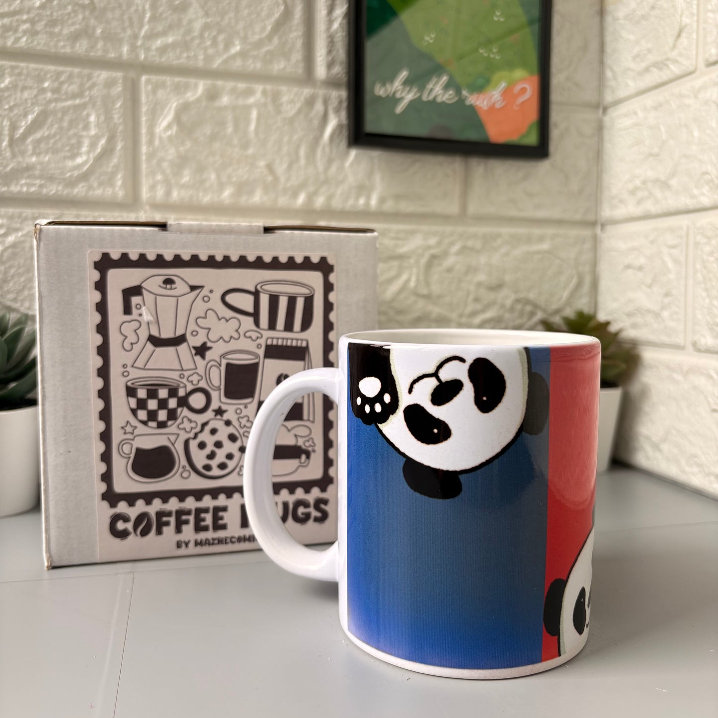 Triple Panda Mug