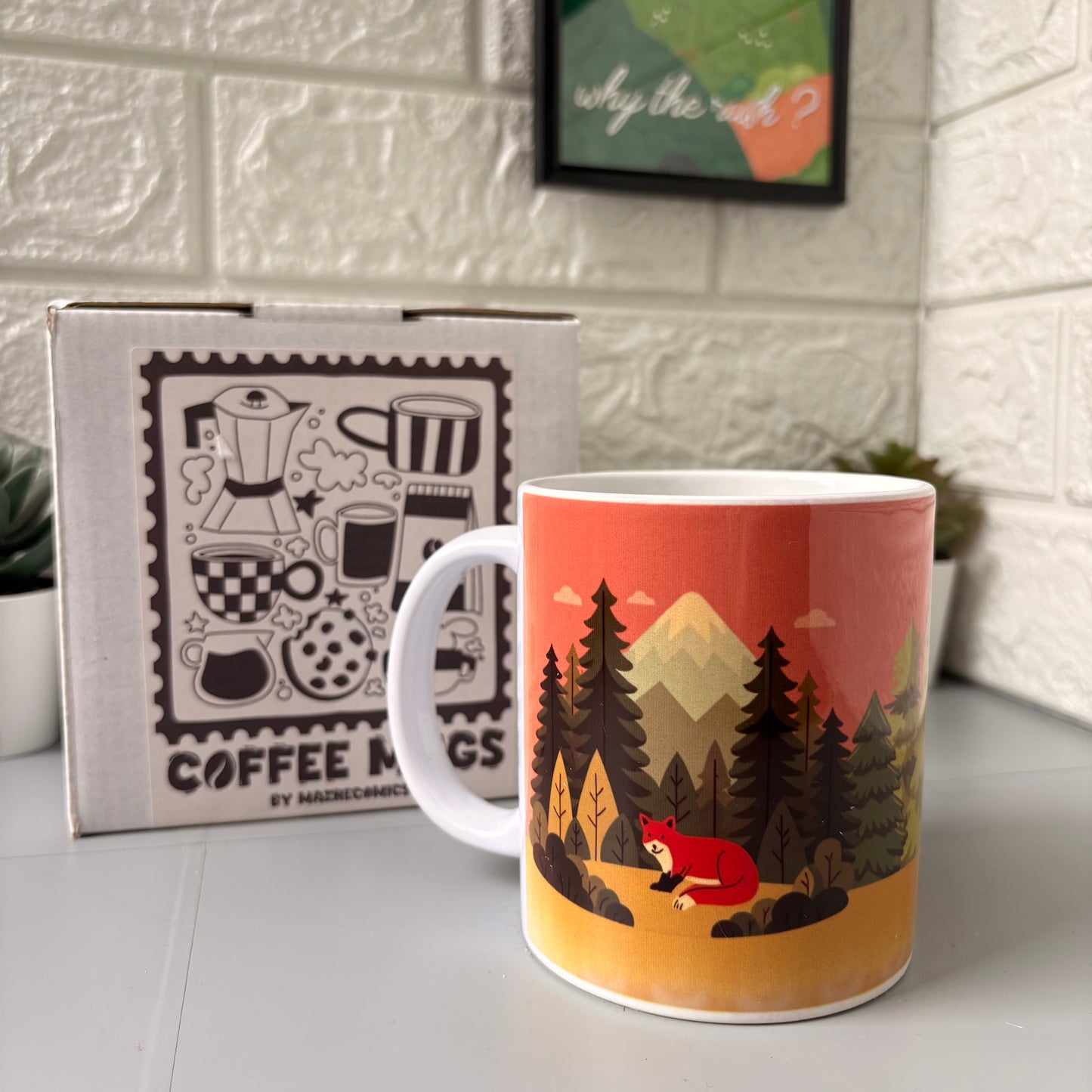 Fox in the Pines Mug