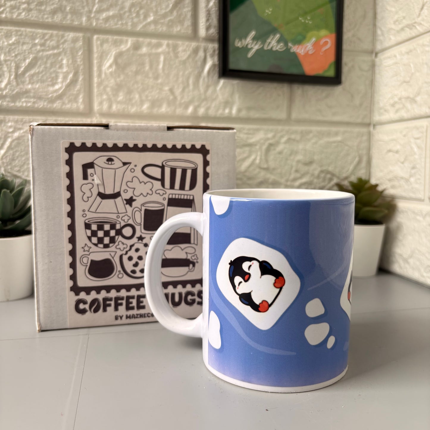Floating penguin Mug