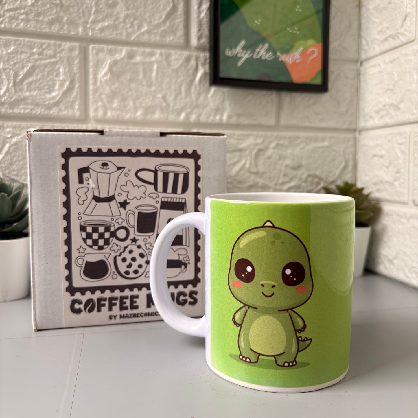 Green Dino Mug