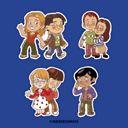 The Big Bang Theory Character Stickers