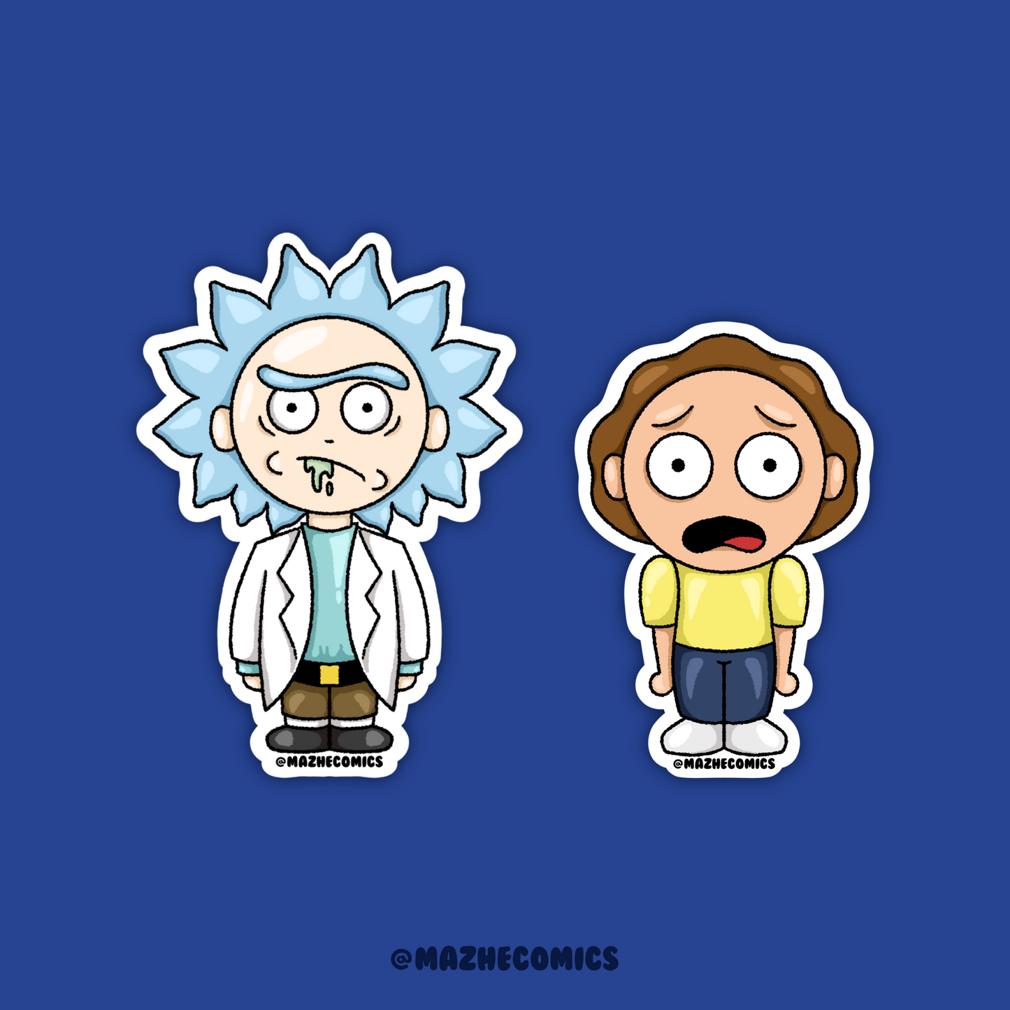 Rick and Morty Stickers (2pcs)