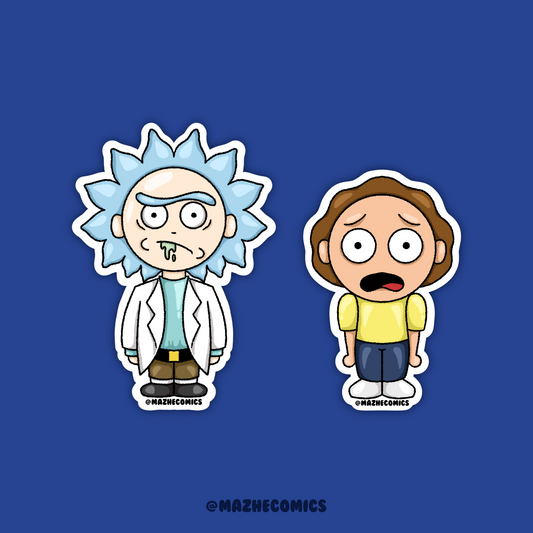 Rick and Morty Stickers (2pcs)