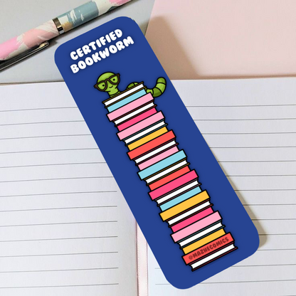 Certified Bookworm Long Bookmark