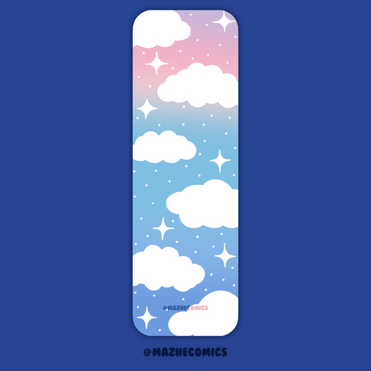 Cloudy Moody Long Bookmark