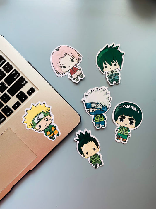 NARUTO CHIBI STICKER PACK (6pcs)