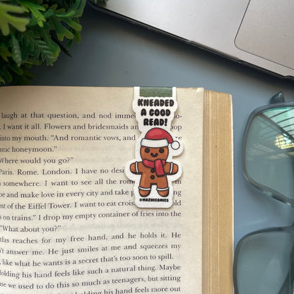 Set of 2 Rudolf & Gingerbread Magnetic Bookmark