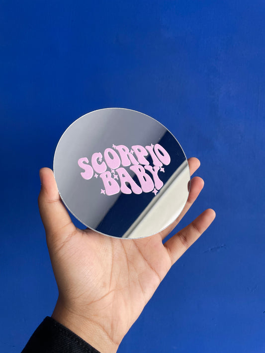 Scorpio Baby Mirror-Round