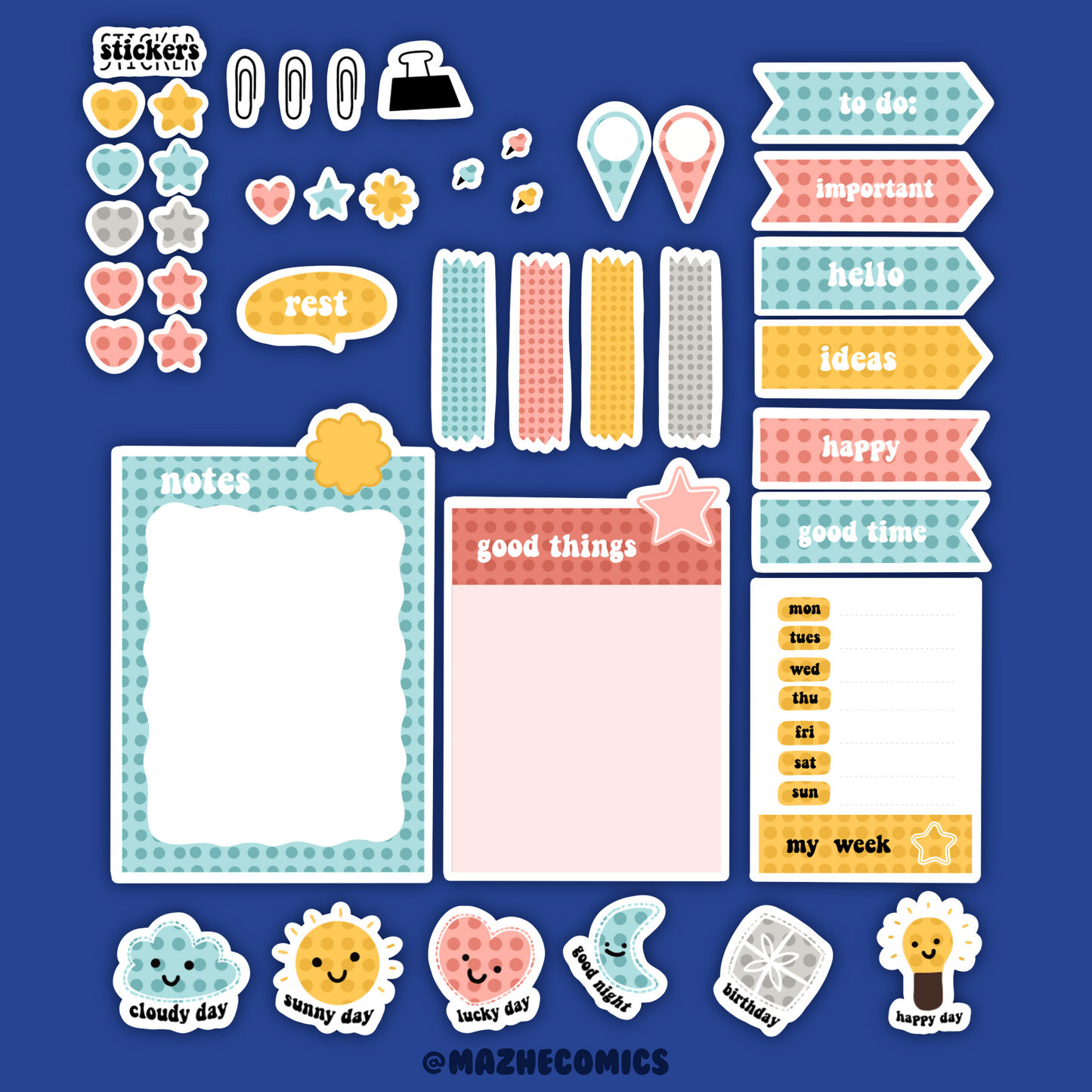 The Ultimate Journaling Sticker Set (24pcs)