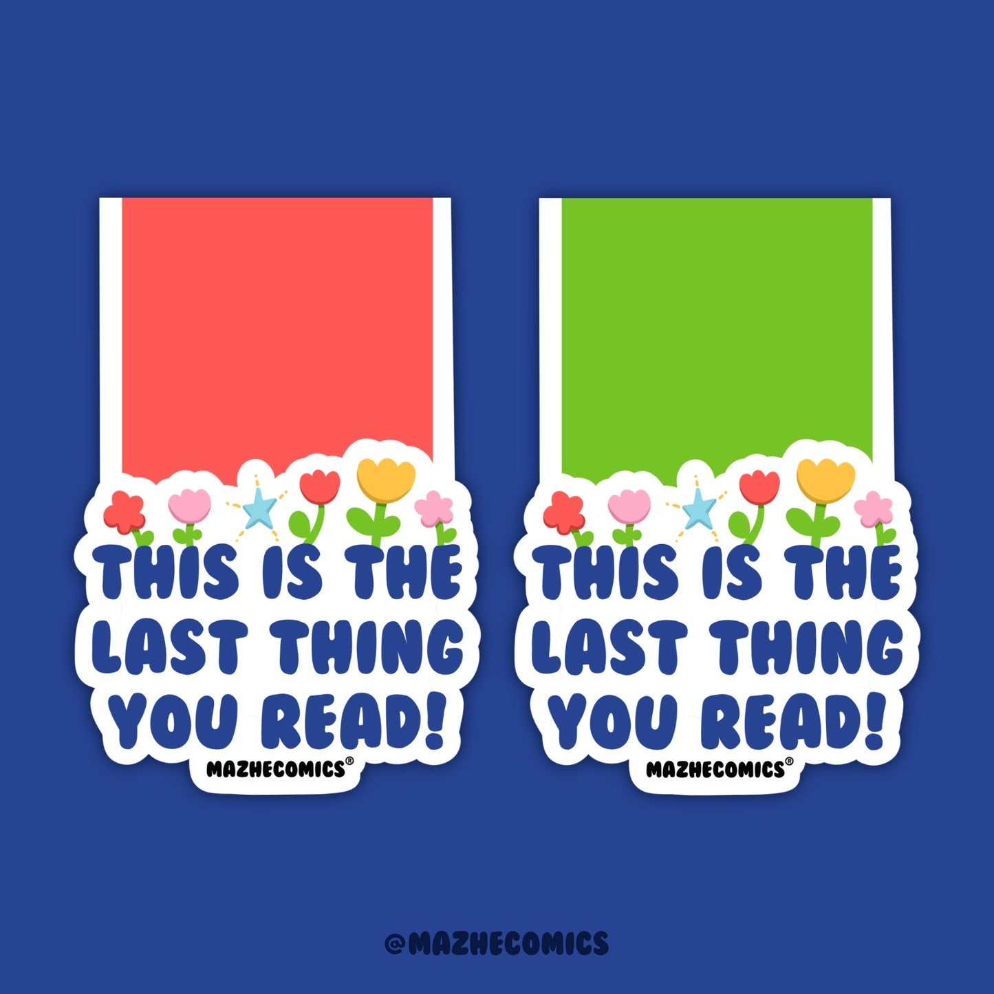 Set of 2 Last Thing You Read Magnetic Bookmarks