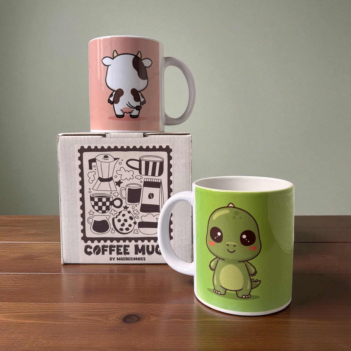 Happy Pals Set of 2 Mugs