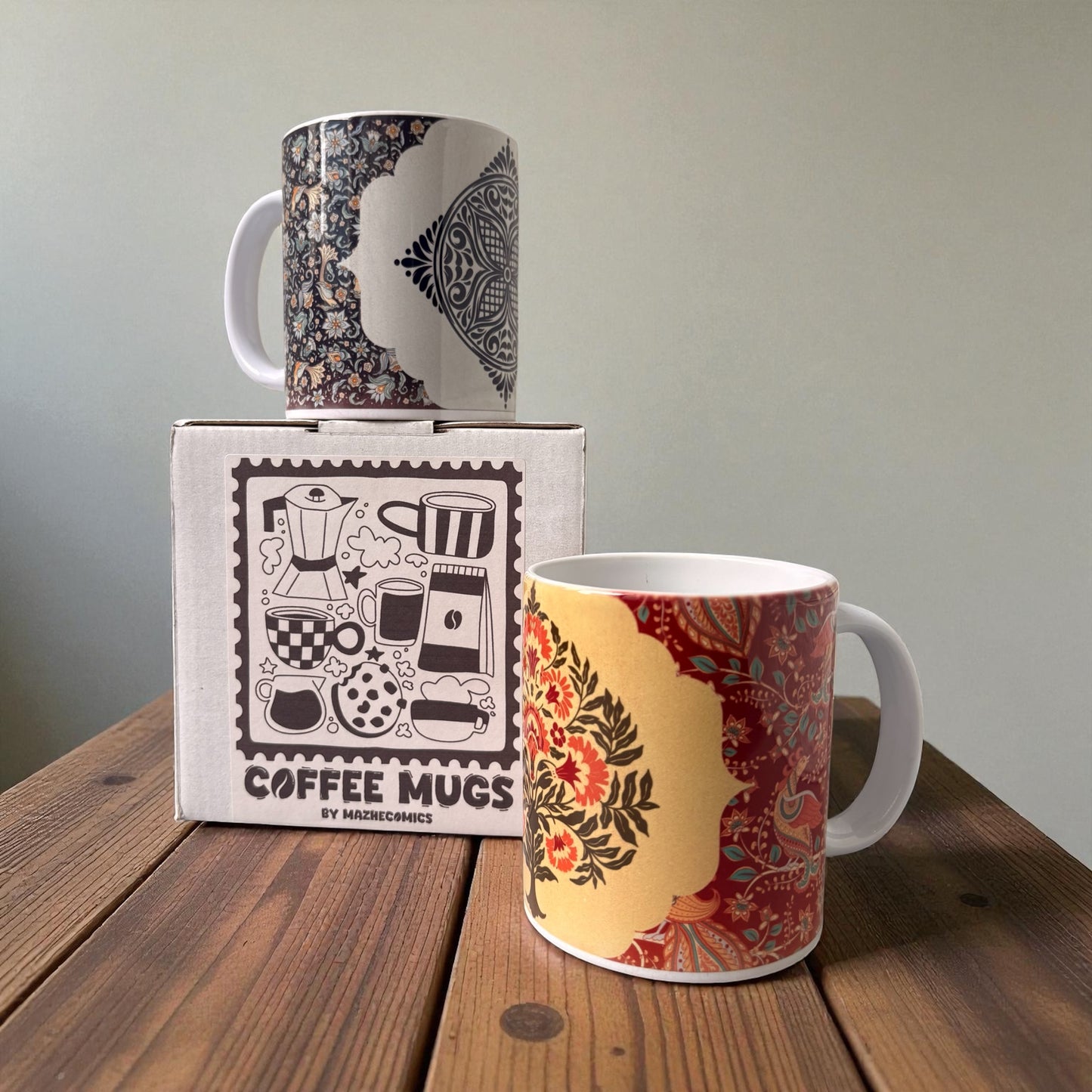 The Desi Heritage Set of 2 Mugs