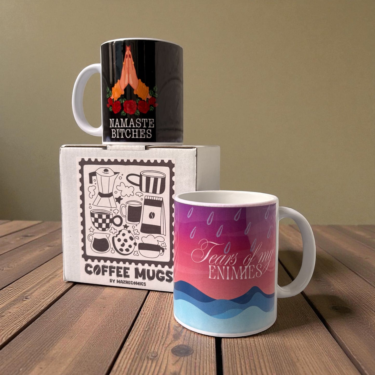 The Badass Morning Duo Set of 2 Mugs