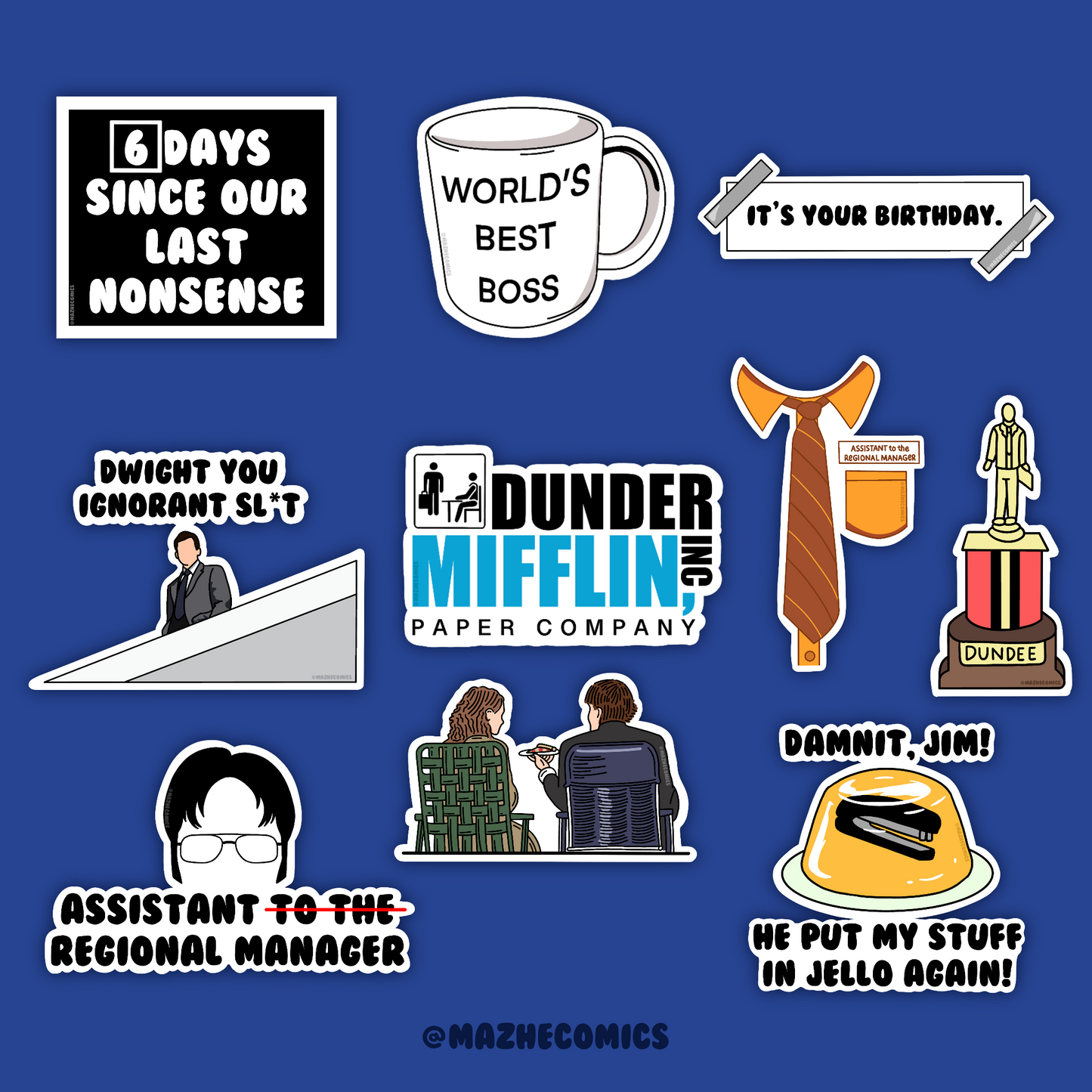 The Office TV Show (Die Cut 10pcs)