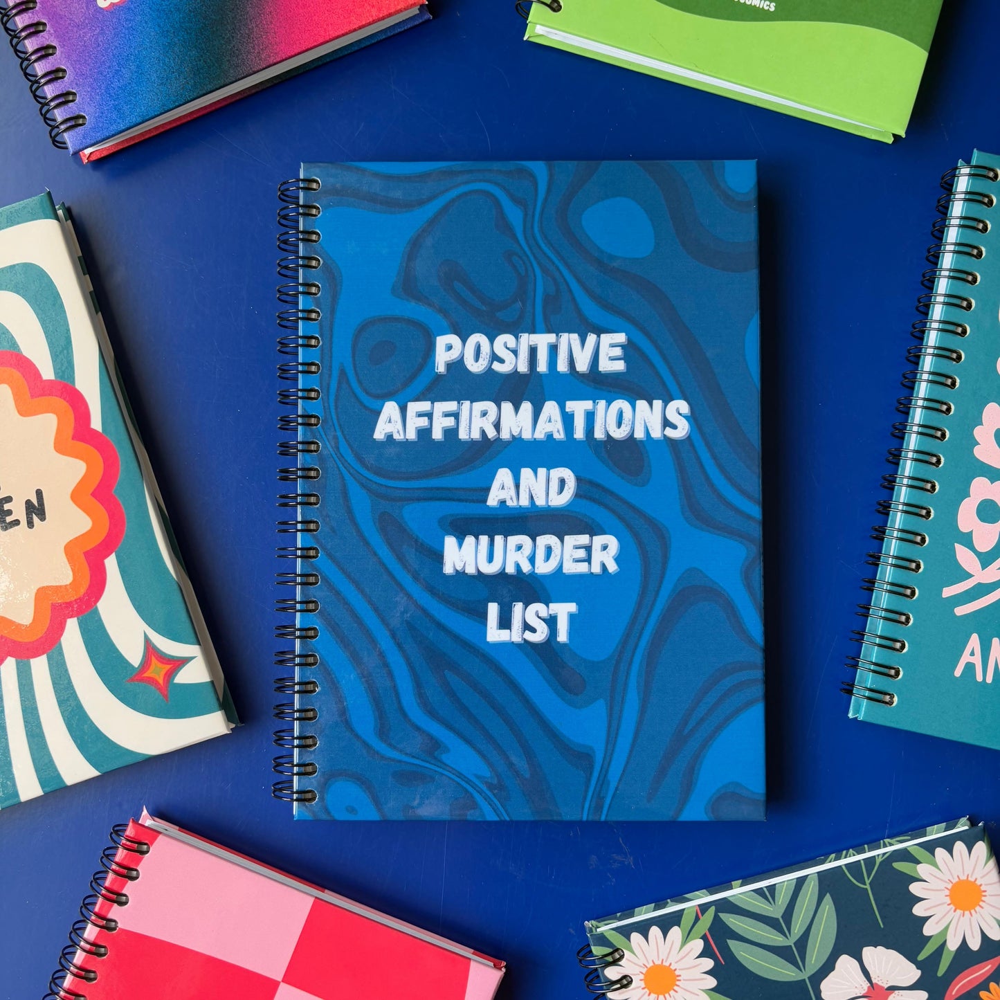 Positive Affirmations & Murder List Premium Notebook