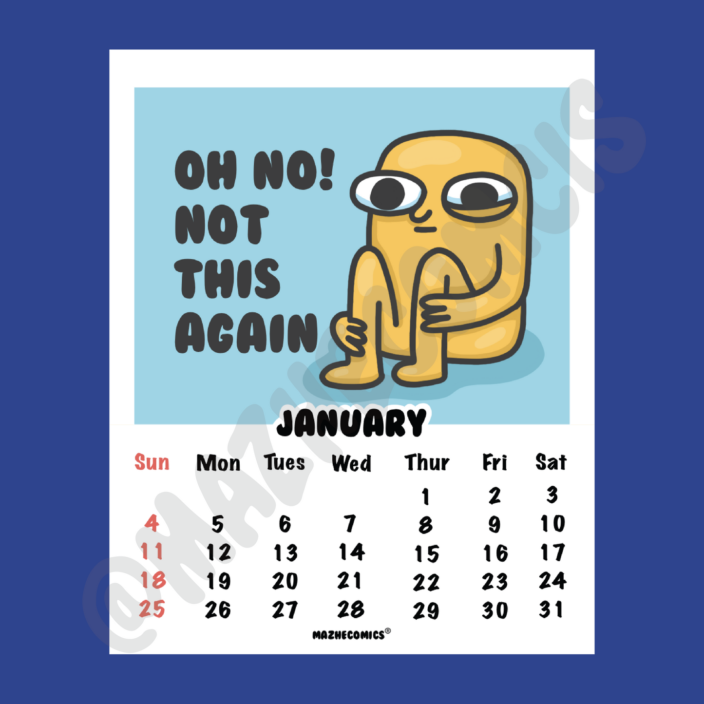 Hang In There 2026 Calendar