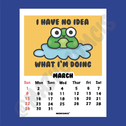 Hang In There 2026 Calendar