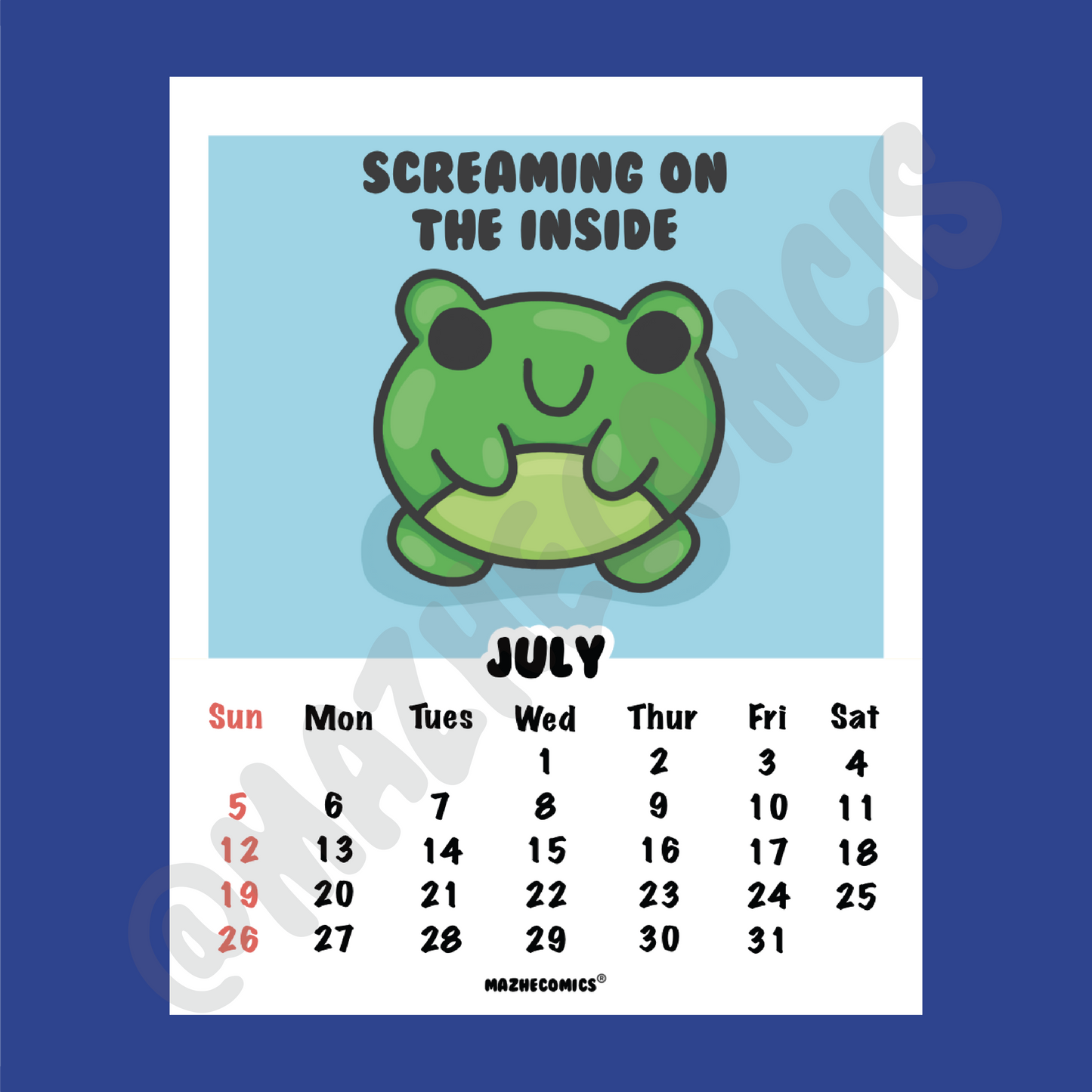 Hang In There 2026 Calendar