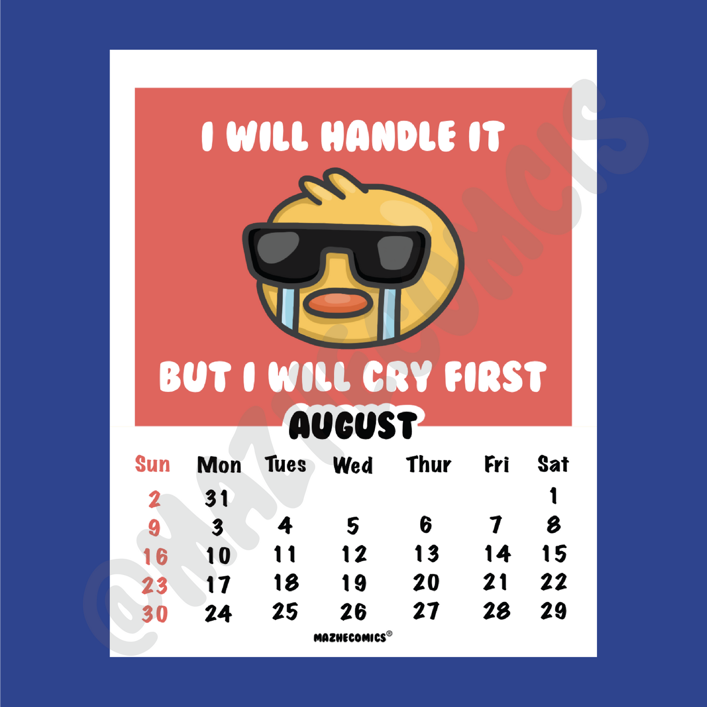 Hang In There 2026 Calendar